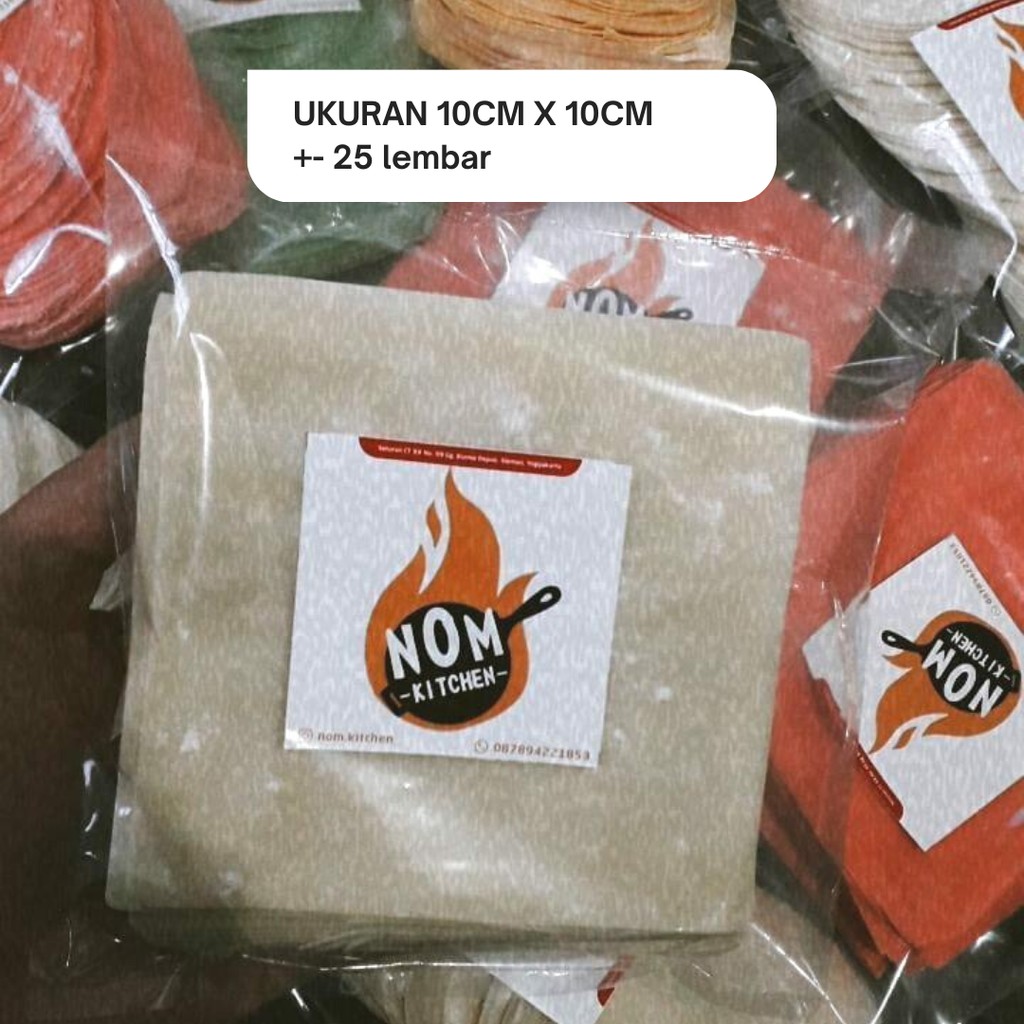 Kulit Pangsit Persegi 250gr Ukuran 10*10