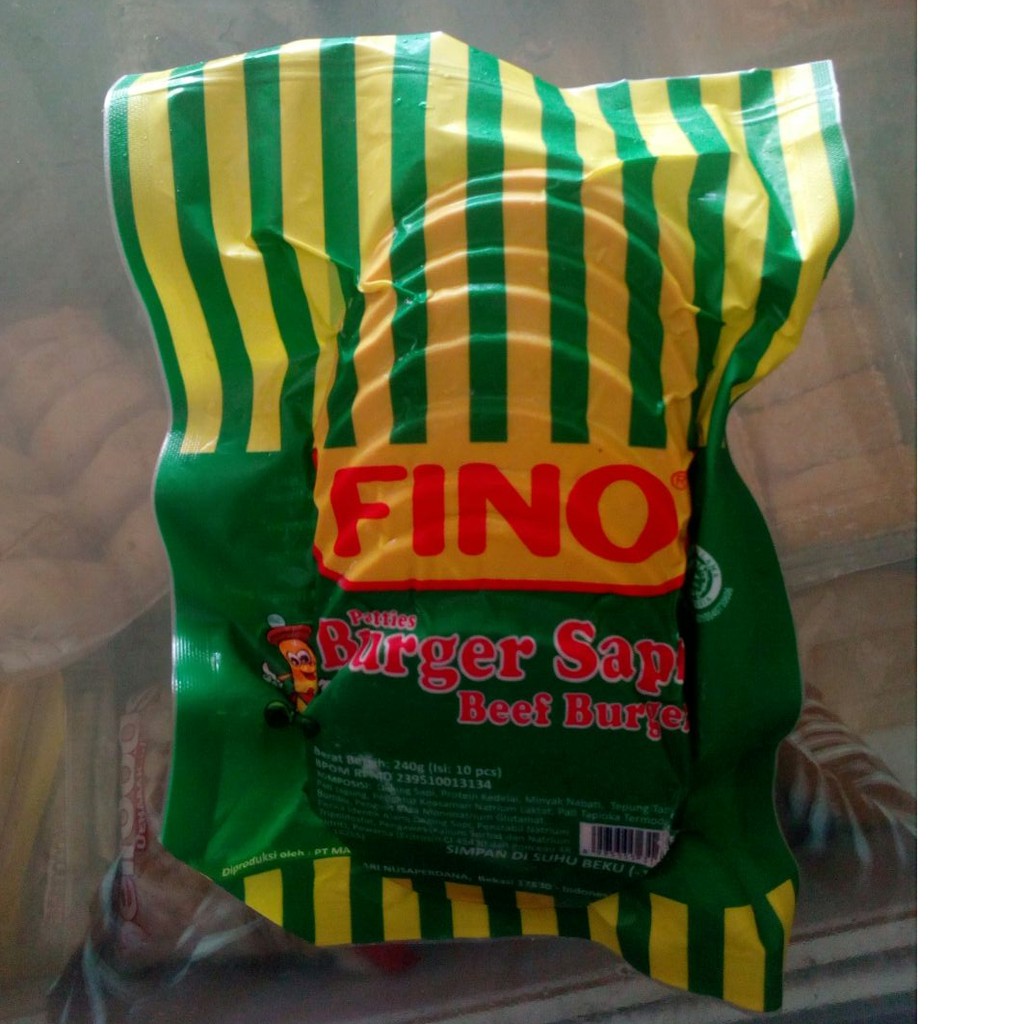Fino daging burger isi 10pcs