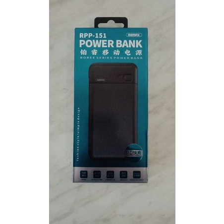 Remax  - Powerbank RPP 151 / Remax Boree Series Qc 3.0 Dual Fast Charging 10000mAh