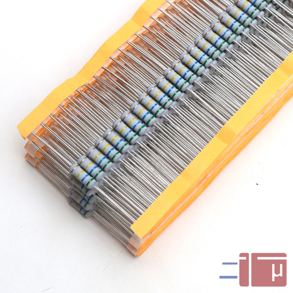 x10 Resistor 560K 1W Metal Oxide 5% Taiwan Kaki Tembaga