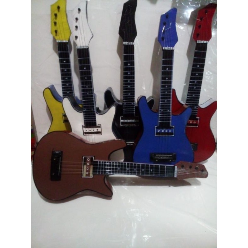 gitar kayu mainan anak