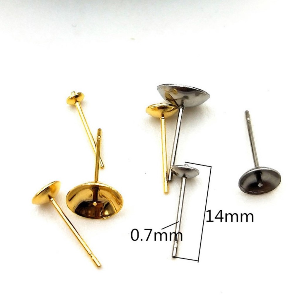 Anting Tusuk Model Mangkuk 4-8mm Harga/50pc