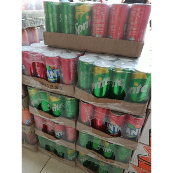 Mixed Fanta Sprite Kaleng 1 Dus Isi 24