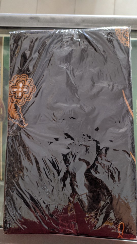 (best Seller) Kain Batik Solo Motif Wayang Warna Dasar Hitam