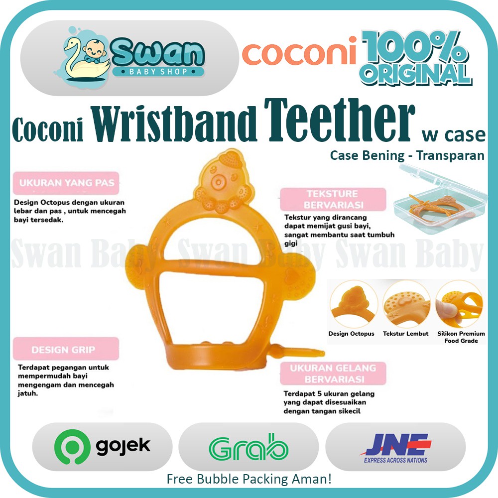 Coconi Octopus Wristband Teether With Case