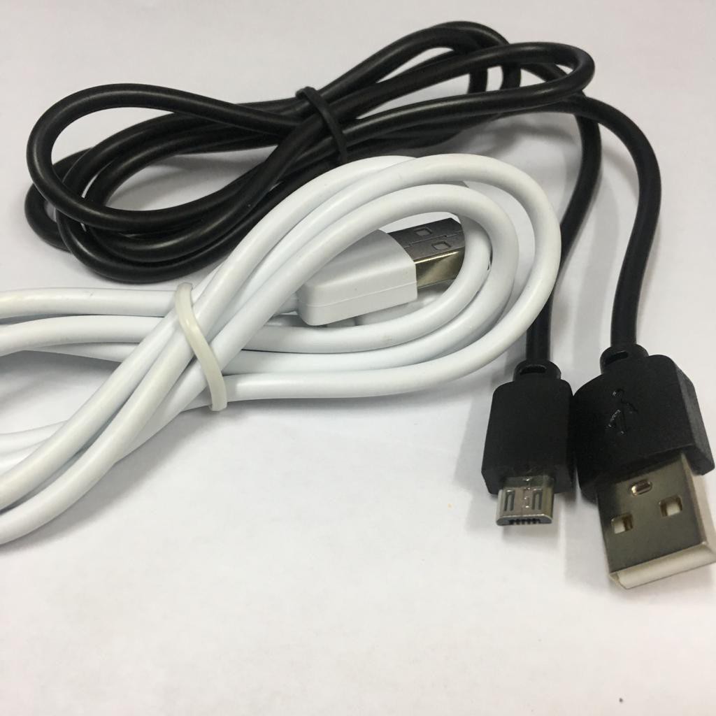 Kabel Data HITAM PUTIH BIRU PINK Warna Warni 100cm Charging Micro USB MURAH