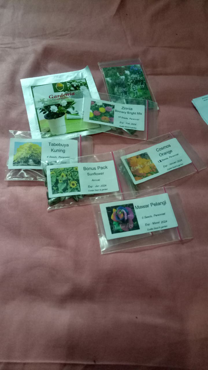 Benih Biji Zinnia Binnary Bright Mix Fullcolour Warna Warni 10 Seed