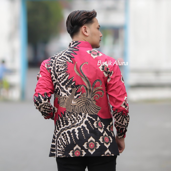 Batik Pria Lengan Panjang Modern Slim Fit Premium Original Batik Laki Laki Kemeja Batik Pria Baju Batik Pria Lengan Panjang Modern Limited Edition FASHION BATIK ALUNA