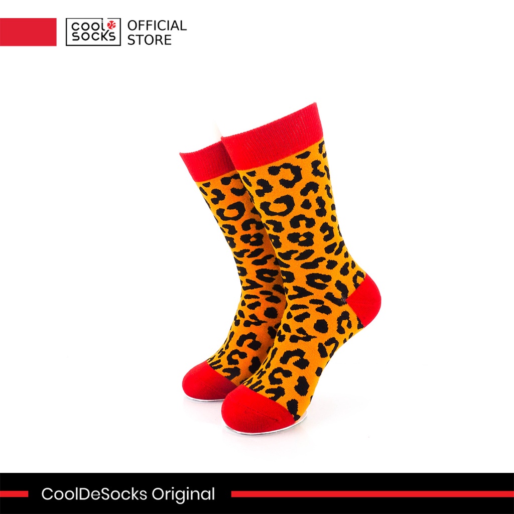 Kaos Kaki CoolDeSocks Original | Animal Pattern - Leopard