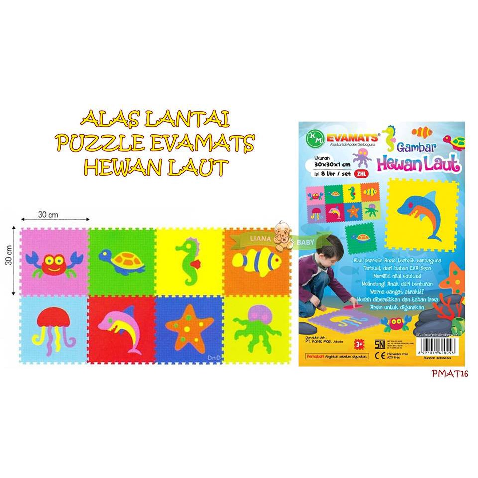 Jual Pmat Alas Lantai Puzzle Evamats Hewan Laut Alas Lantai Evamat