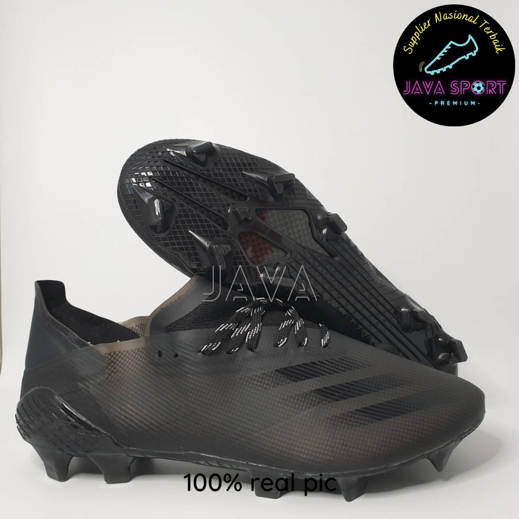 SEPATU BOLA ADIDAS X GHOSTED 1 FULL BLACK FG