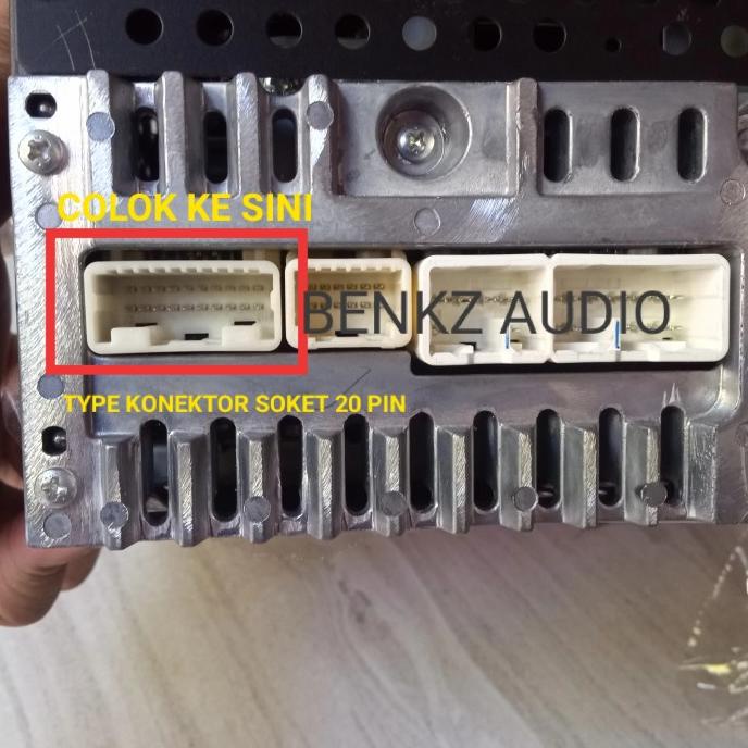 Soket Remot Stir Headunit Toyota 20 Pin Male Socket Stir Tape Toyota