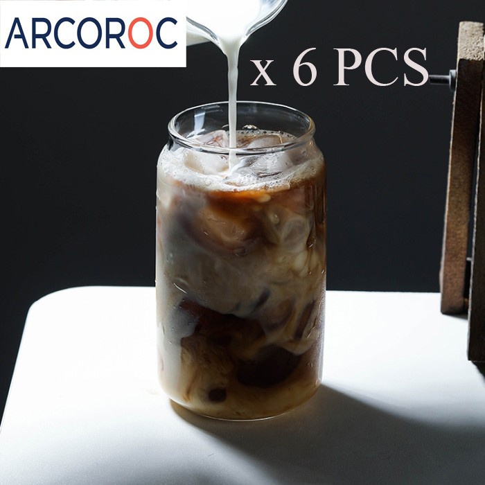 DAPUR PERALATAN MAKAN & MINUM 1 SET 6 PCS ARCOROC CAN GLASS/BEER CAN GLASS/COFFEE GLASS/CAN GLASS