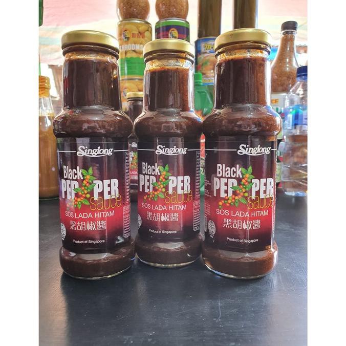 

Mas.Lynda - 300G Singlong Saos Lada Hitam Black Pepper Sauce Singapore Botol Kaca