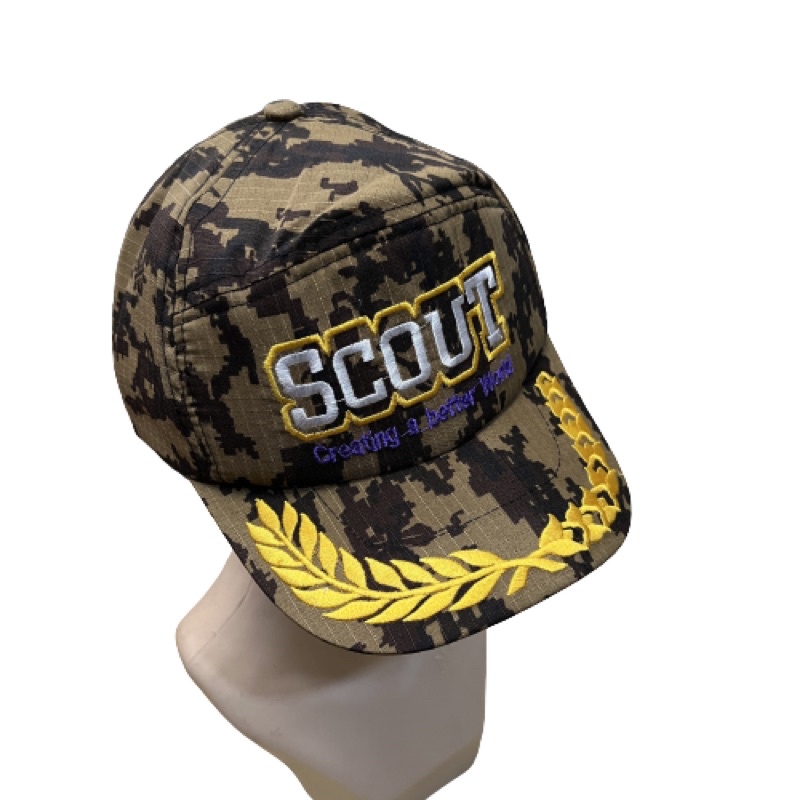 Topi Pet Loreng Pramuka Scout Lapangan Ripstop