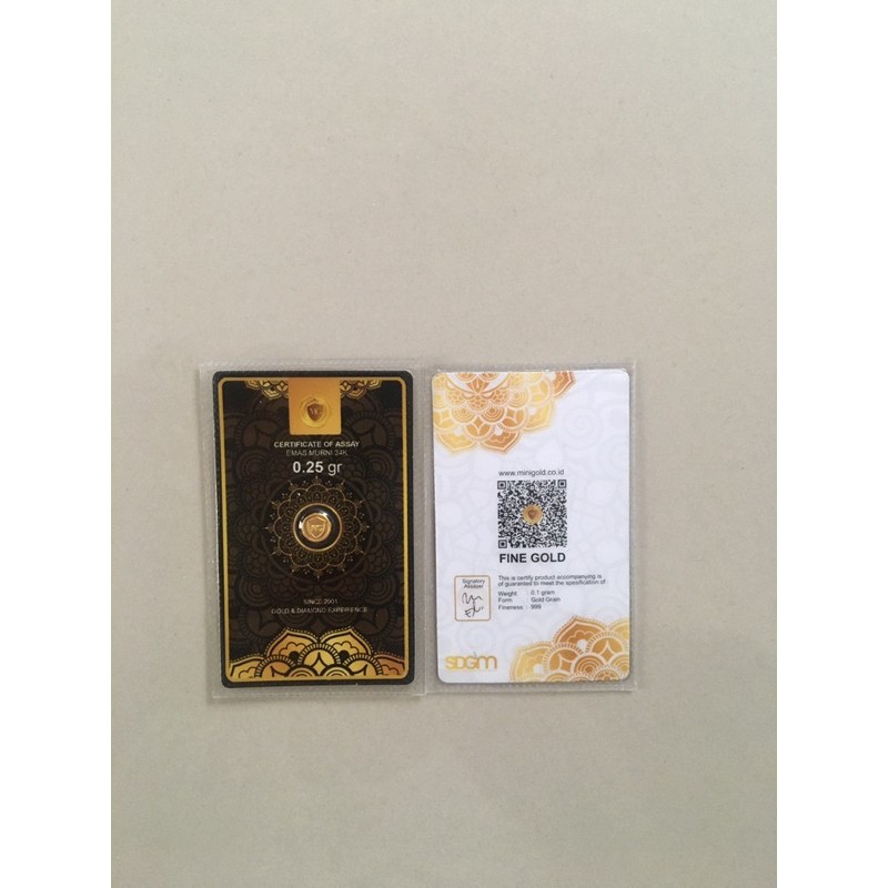MINIGOLD 0.25 GRAM/LOGAM MULIA