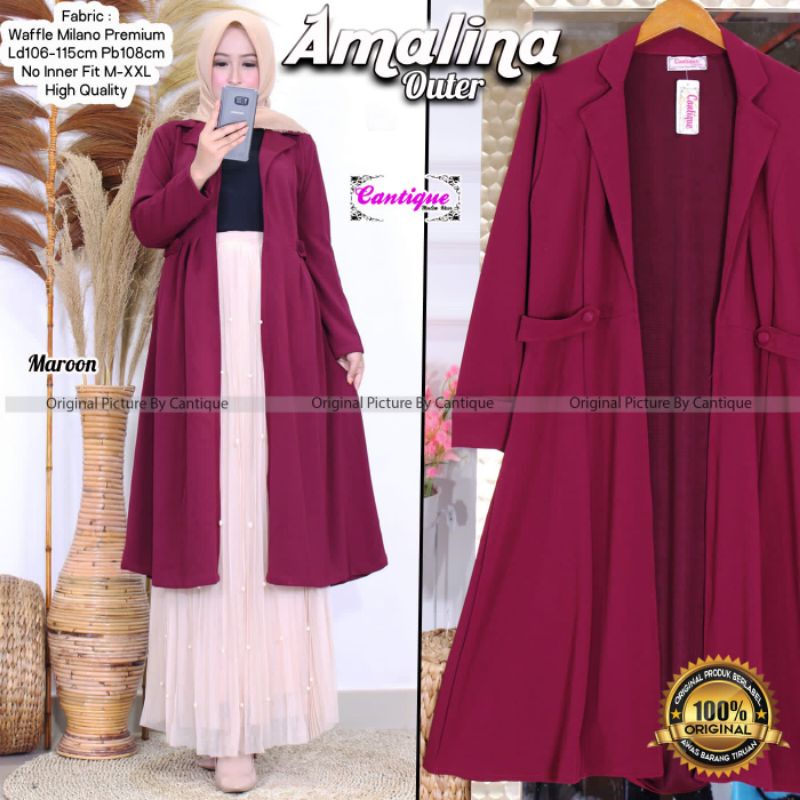 AMALINA BLAZER BY CANTIQUE (BLAZER MUSLIMAH) Blazer wanita rekomended