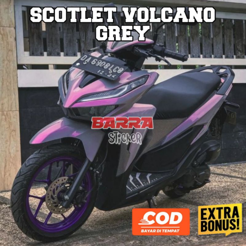 Scotlet Volcano Grey Sticker Scotlet Volcano Grey Scotlet Abu Abu Lembayung Scotlet Sultan