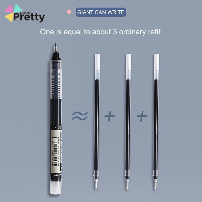 0.5mm Tip Lurus Cair Roller Ball Pen Kantor Tabung Jarum Penuh Siswa Ujian Gel Pena - PD