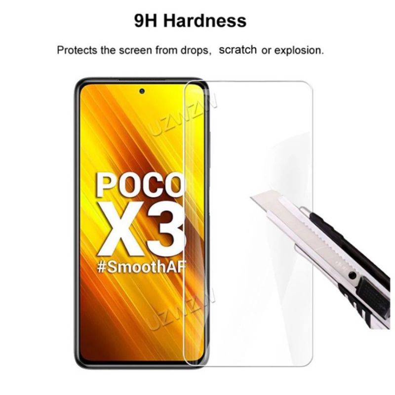 XIAOMI POCO X3 NFC X4 NFC X3 PRO X3 GT F4 F5 5G X5 PRO 5G TEMPERED GLASS BENING 0,3 ML