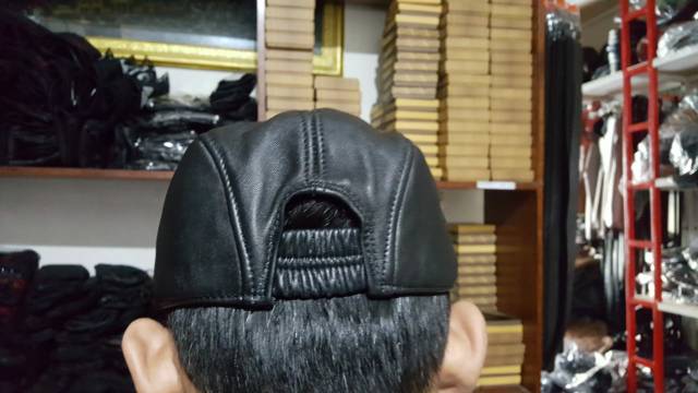 Topi Gaul Kulit Asli - Topi Pria Kulit - Topi Kulit Asli Garut