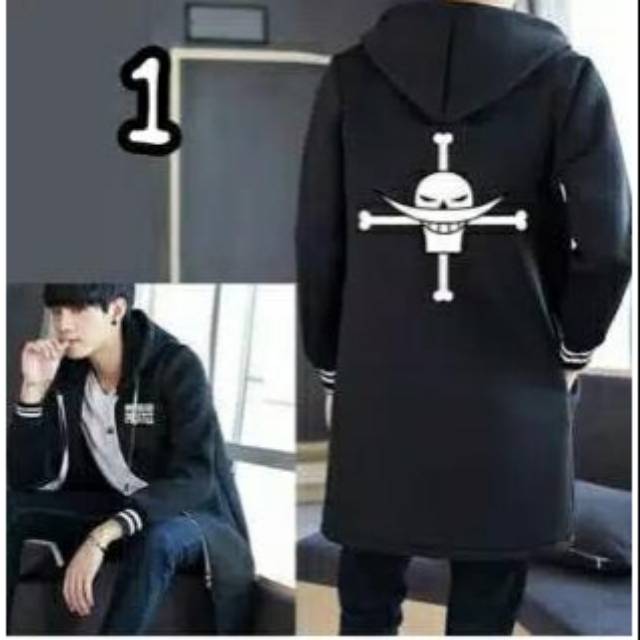 Jubah anime one piece pirates shirohige