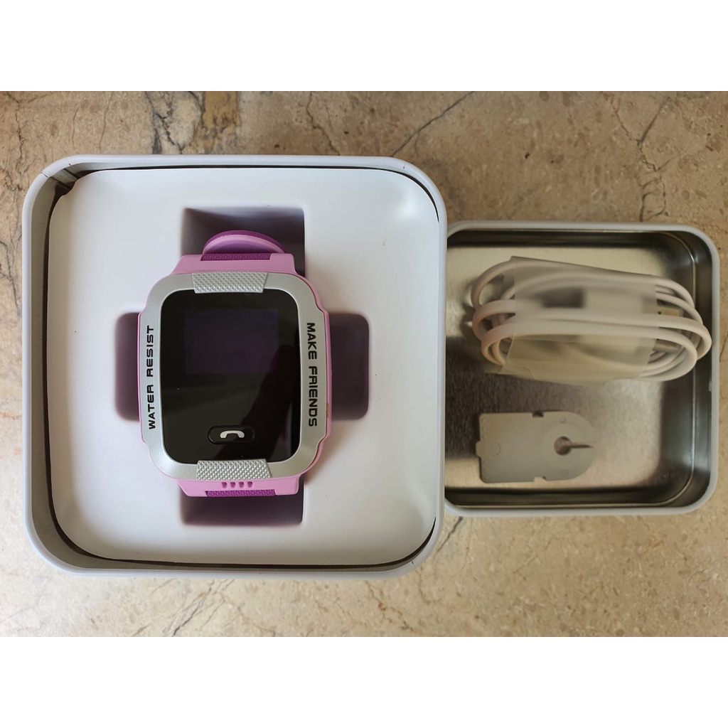 imoo Y1 Watch Phone PINK - Jam Anak Pintar / Waterproof ASLI 100% - Merah Muda