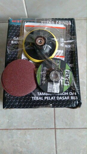 Kertas Amplas Bulat Velcro 4 Ampelas Kretekan Grit No 60 80 100 150