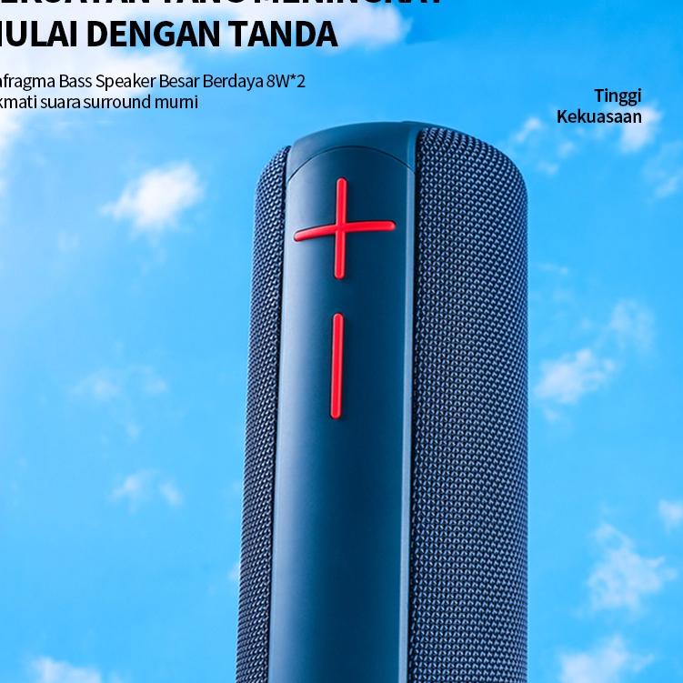 Potongan spesial-- Speaker Bluetooth 5.0 Wireless Bass 6D Audio Speaker Portable IPX6 Waterproof Ult