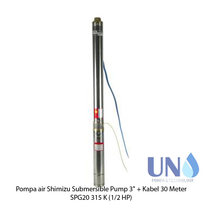 Pompa air Shimizu Submersible Pump 3&quot; SPG 20 315 K (1/2 HP)