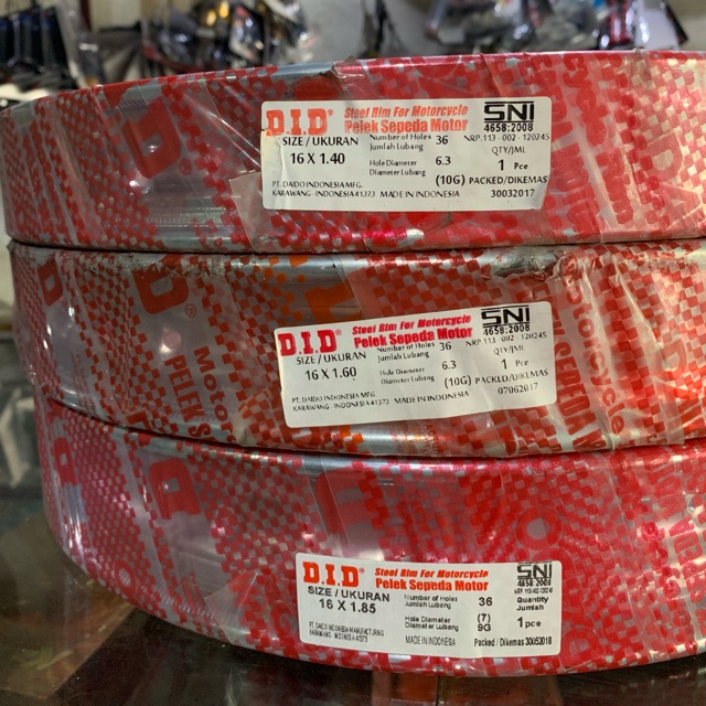 Velg did krum ring 16 ukuran 185