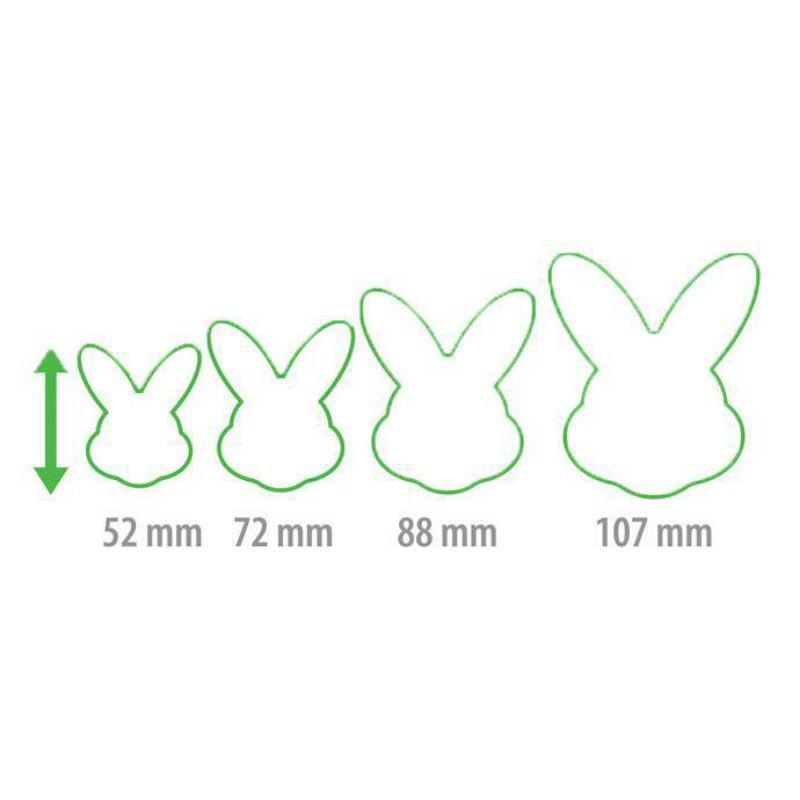Cetakan Kue Kering Kelinci Double Side Cookie Cutter Bunnies