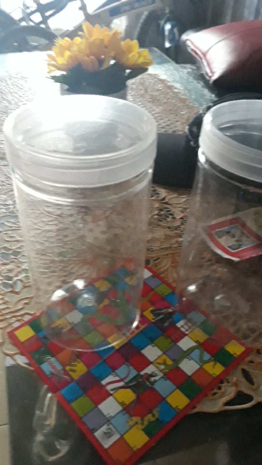 Toples Tabung Pet 1 Liter Untuk Snack Kue Kering Kripik [1 Pcs]