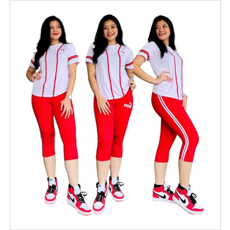 Cuci Gudang Setelan Baju Senam / Setelan Senam / Baju Olahraga Wanita / Setelan Legging / Setelan