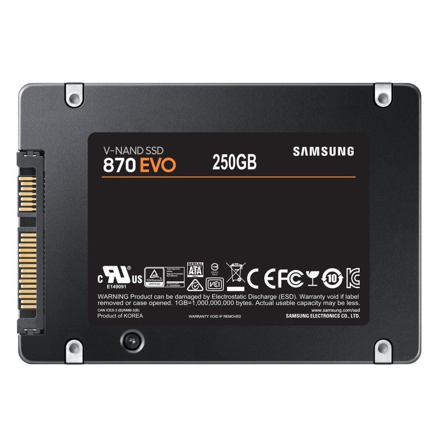 SSD SAMSUNG 870EVO - 250GB 870 EVO 250 GB SATA 2.5&quot;