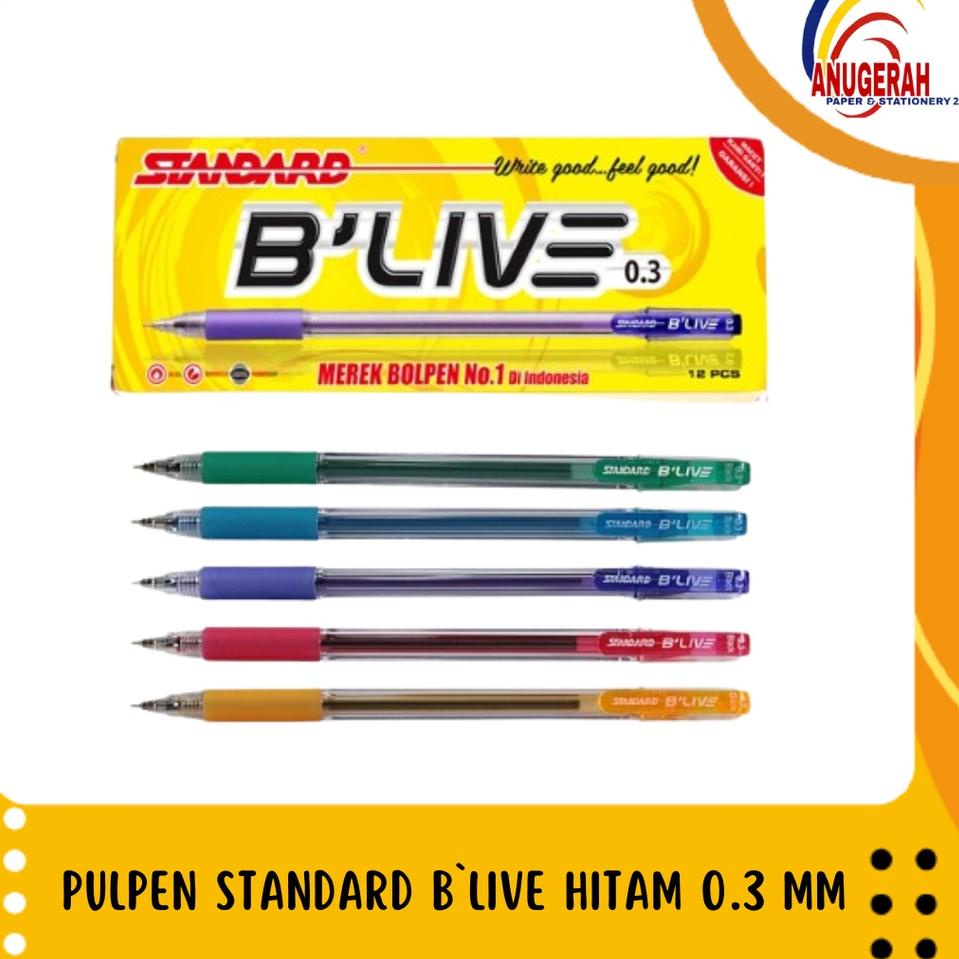 

ヤ PULPEN STANDARD B`LIVE HITAM 0.3 MM (LSN) ヲ