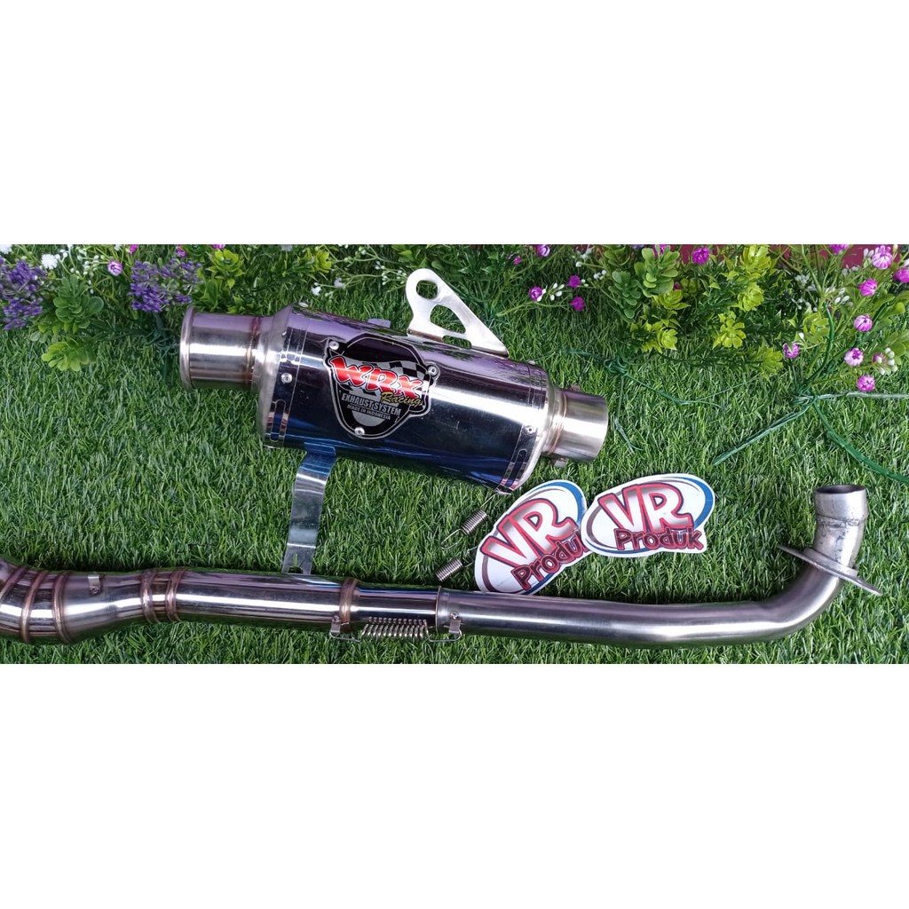 Knalpot WRX Oval Blue Moon Bebek Vega,Supra,Jupiter(Netral),Smash,Karisma,Revo,Blade,Supra x 125 Dll