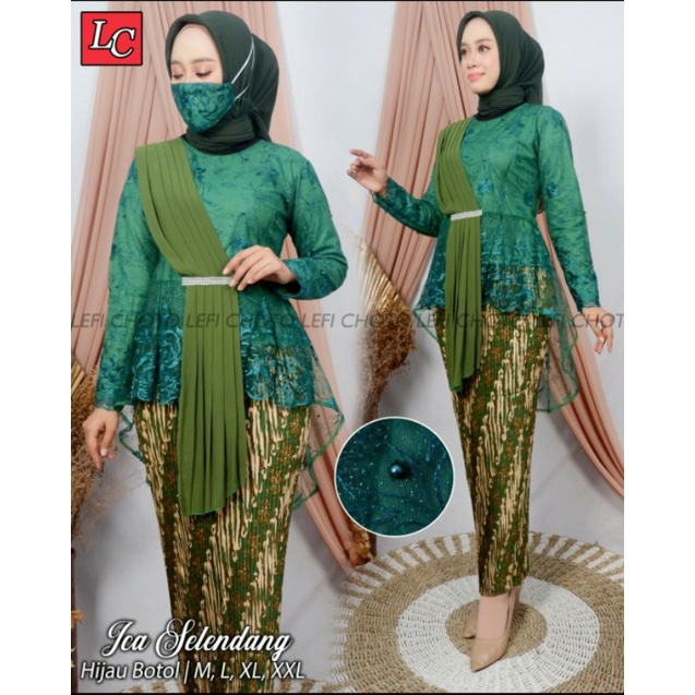 KEBAYA MODERN - KEBAYA PESTA - SET ICA SELENDANG - BY LEFI