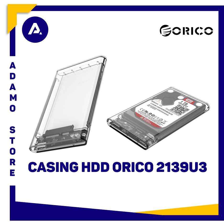 Orico 2139U3 Casing Hardisk Transparan 2.5&quot; Sata USB 3.0 Enclosure