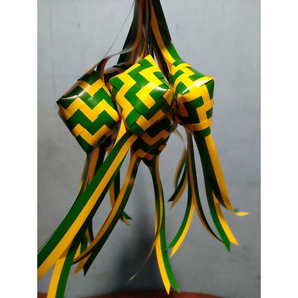 

ketupat pita jepang 2 warna ketupat hempers ketupat lebaran