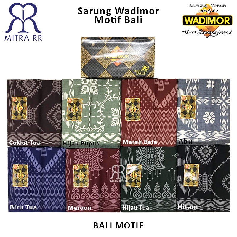 Sarung Wadimor Motif Bali Sarung Tenun Dewasa Satuan / Grosir