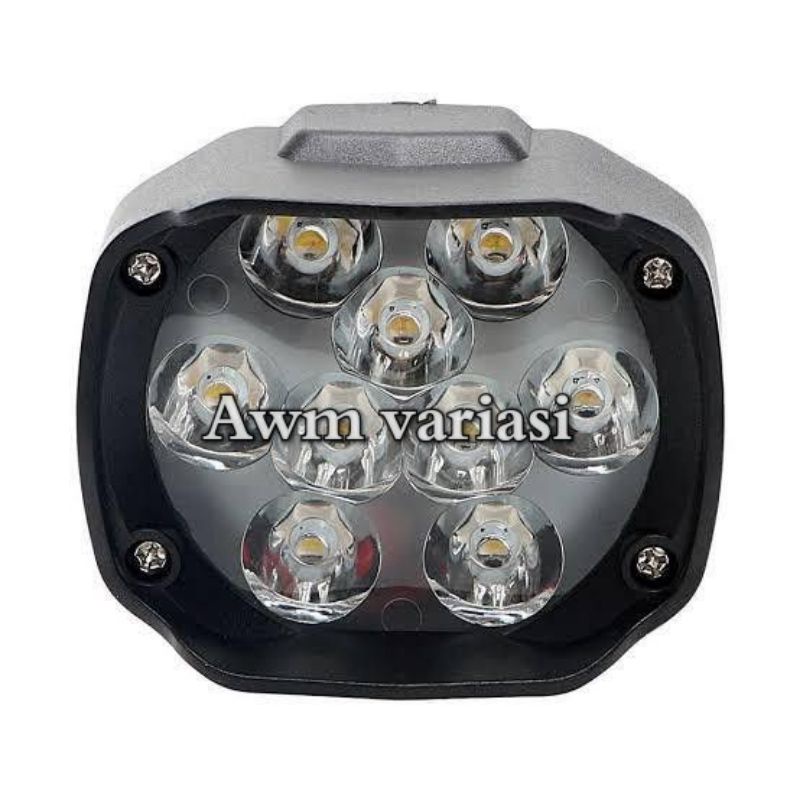 Lampu Tembak Sorot LED Motor Work Light Cree 9 Mata 9 LED 12V