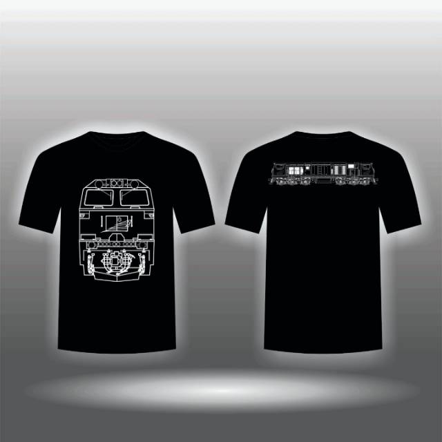 Kaos Railfans Kereta Api Lokomotif CC 206