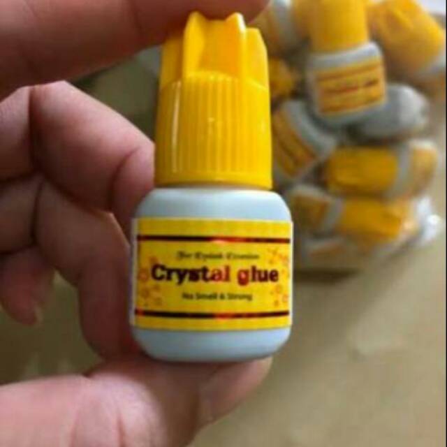 CRYSTAL GLUE YELLOW EYELASH EXTENSION