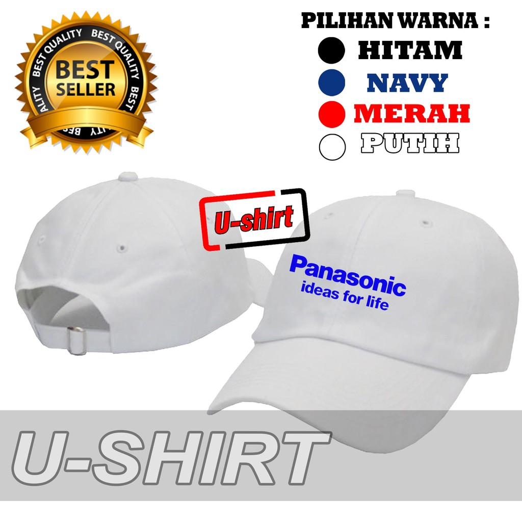 BERKUALITAS  Topi Baseball PANASONIC/TOPI MURAH TERBARU/TOPI PRIA&WANITA/TOPI PRIA CASUAL/TOPI DISTR