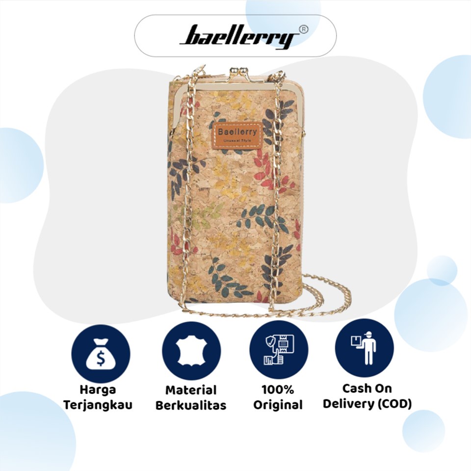 Original Tas Salempang BAELLERRY N8595 Wanita Model Astetik