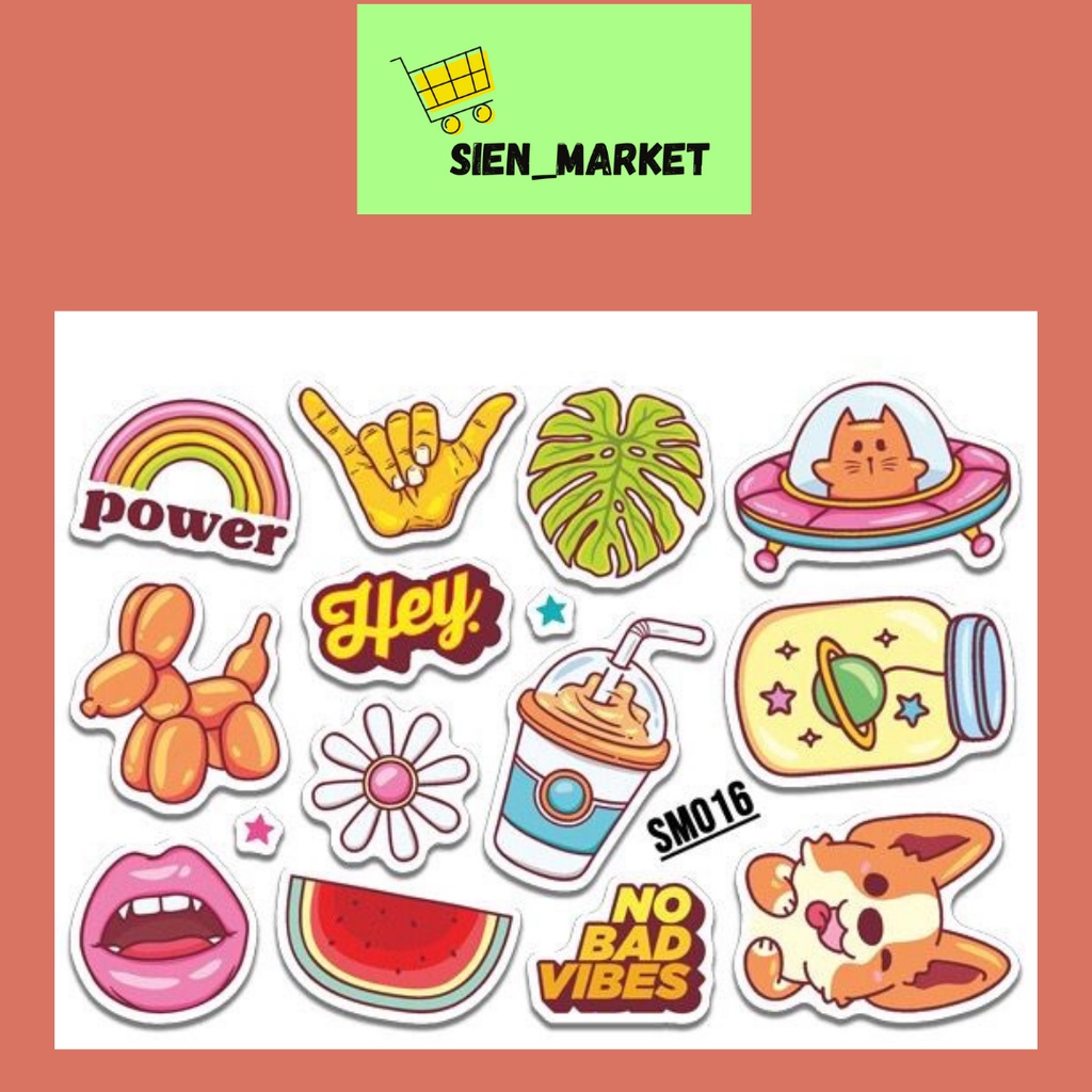 

Sticker Aesthetic Sticker Journal Stiker Jurnal Satuan