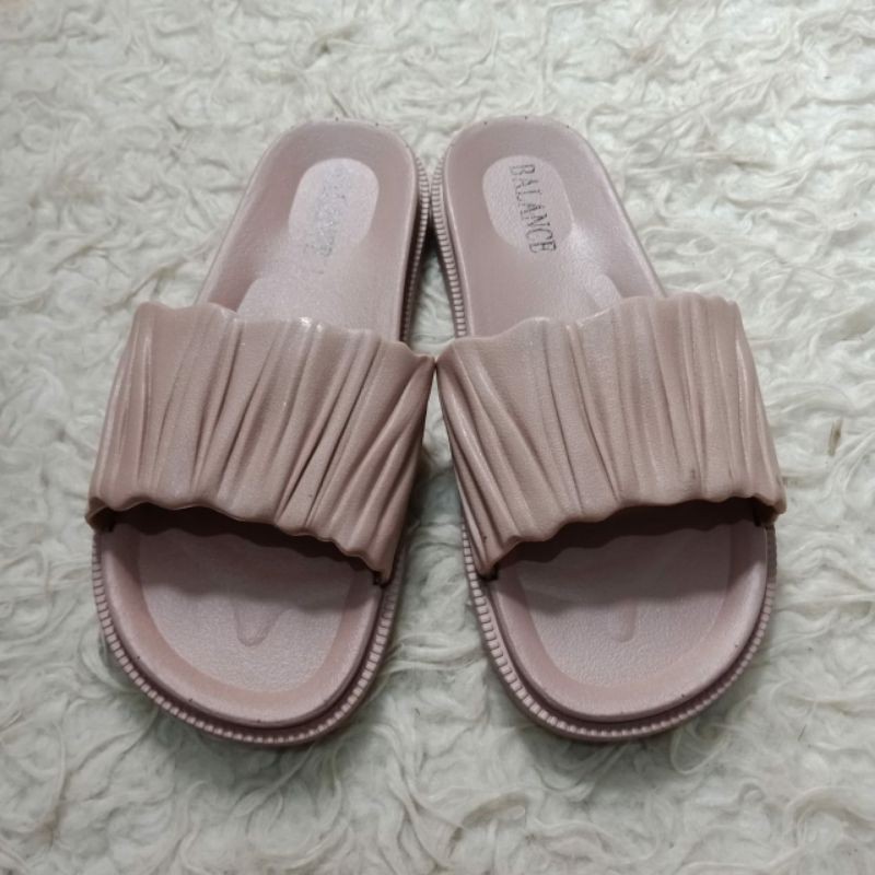 New BLC 1608-A1 malona / sandal jelly / sandal wanita / sandal import-Mocca