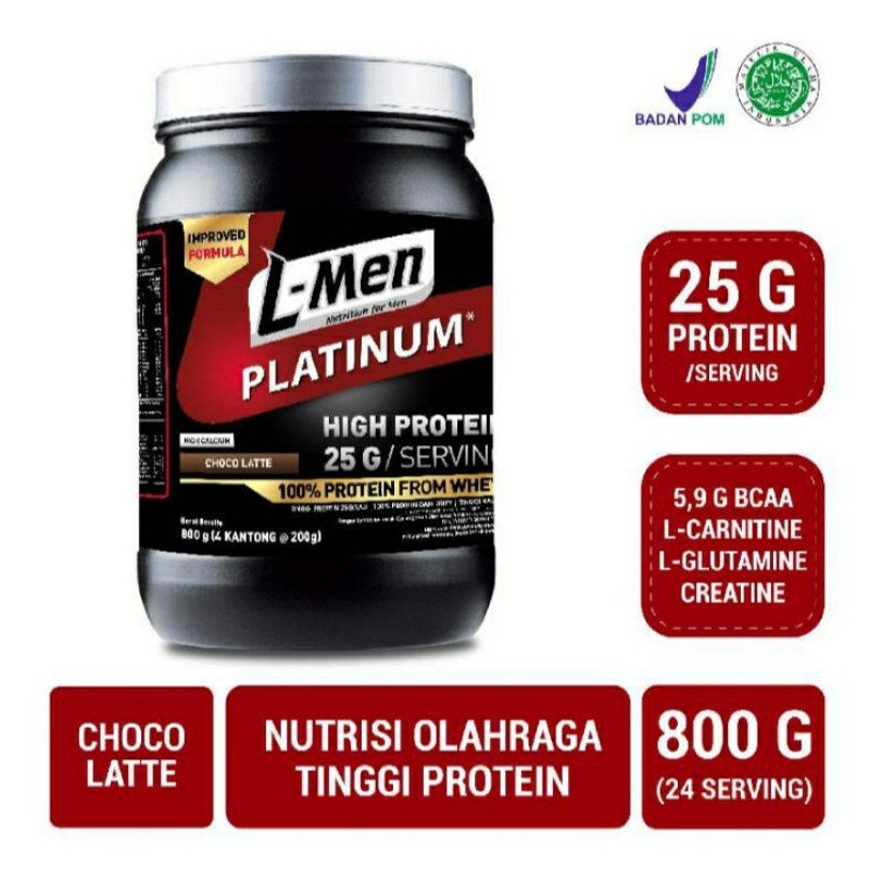 

L-men platinum high calcium chocolatte 800gr