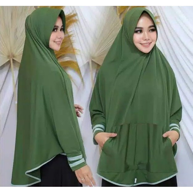 (COD) HIJAB MODERN TERLARIS / HIJAB LENGAN SAKU HOODIE / HIJAB SAKU SWETEER / HIJAB SAKU LENGAN KEKI